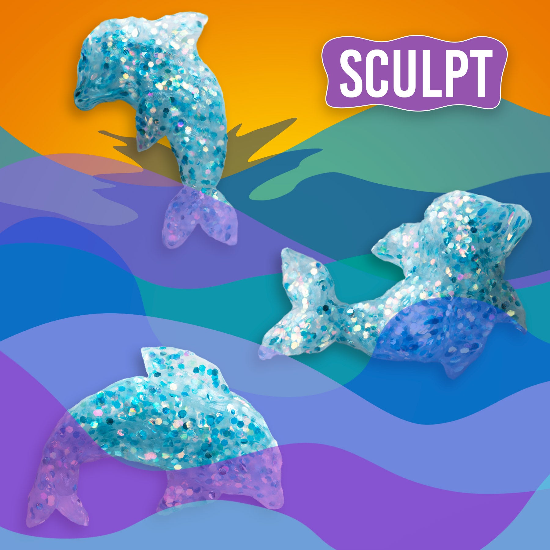Dolphin Dance - 3.5 Thinking Putty Tin - Image 5